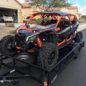 Garage model, Ramptek Trailer 90″ x 14′