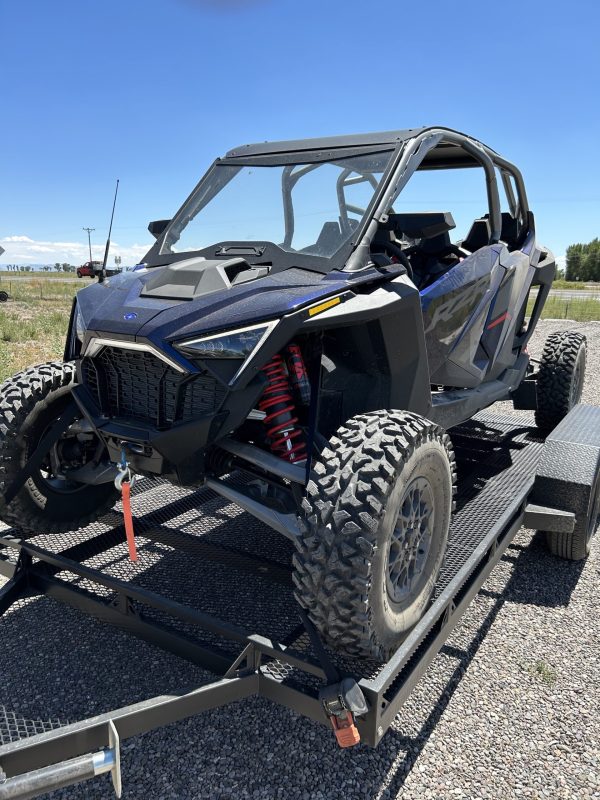 Polaris Pro R on a 14 Ft Tandem Trailer w/ No Lift Ramp