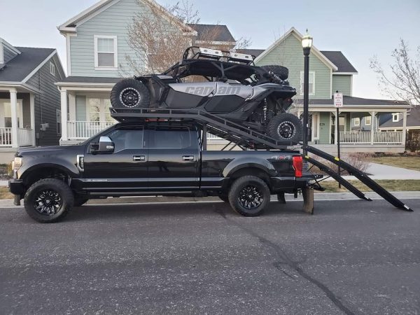 BEST SELLER: Truck Rack for 6.5 Ft. Truck Bed, 3/4 Ton and 1 Ton Pickup, Can-Am Maverick X3 Max, Polaris RZR Pro R, Turbo R4, Kawasaki, Yamaha, 2/4 Seat, Wheelbase 64-77′′ W, up to 140′′ L, Power Sports & Motorsports