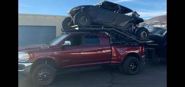 BEST SELLER: Truck Rack for 6.5 Ft. Truck Bed, 3/4 Ton and 1 Ton Pickup, Can-Am Maverick X3 Max, Polaris RZR Pro R, Turbo R4, Kawasaki, Yamaha, 2/4 Seat, Wheelbase 64-77′′ W, up to 140′′ L, Power Sports & Motorsports - Image 3