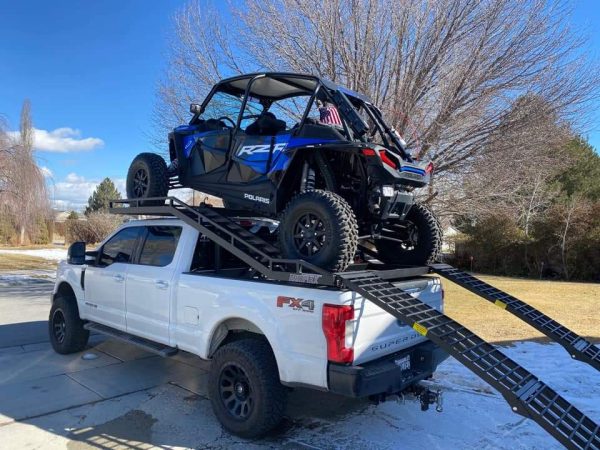BEST SELLER: Truck Rack for 6.5 Ft. Bed, 3/4 Ton and 1 Ton Truck, 2/4 Seat, Side by Side, Wheelbase Width of 62"-75″ & Length up to 127″ for Can-AM, Polaris RZR XP Pro, Polaris, Kawasaki, Yamaha; Powersports & Motorsports - Image 4