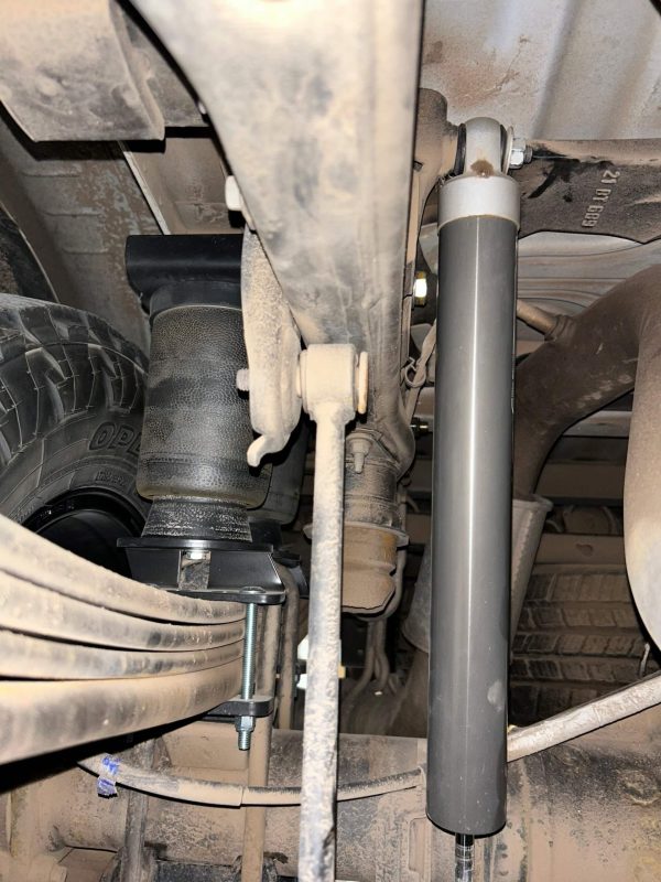 Installed Rear Right Air Bag and Shock upgrade