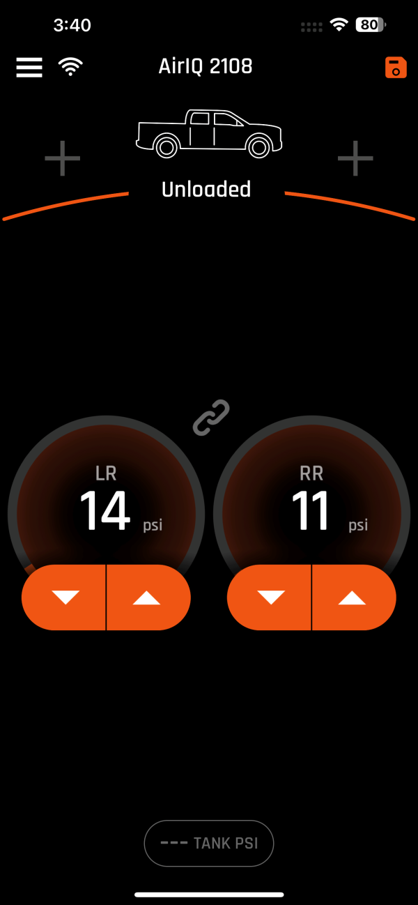 AirIQ AirBag Cel Phone App Control